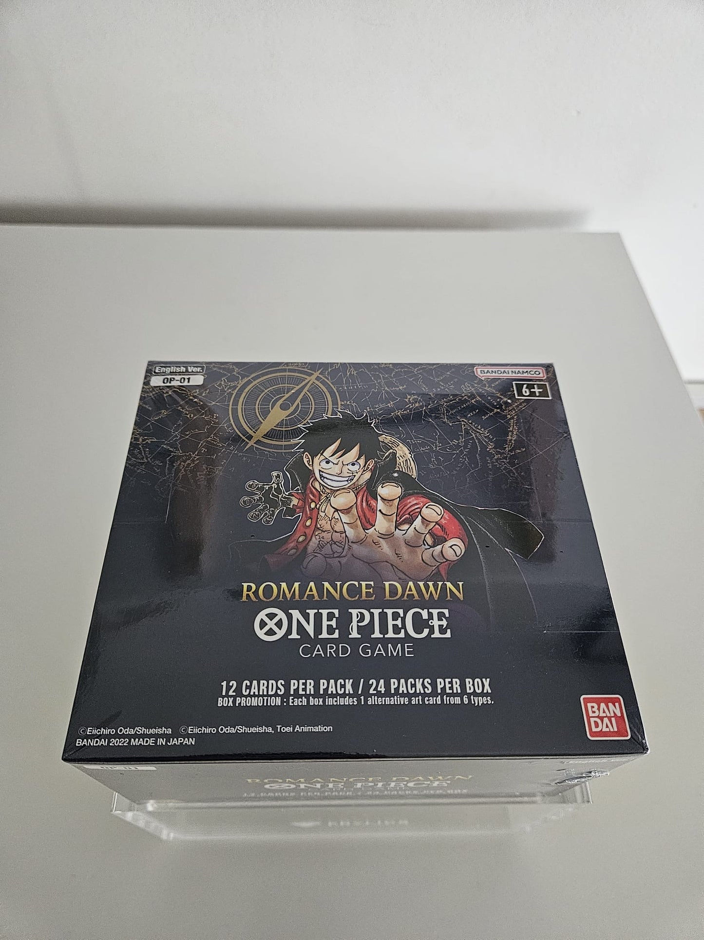 One Piece TCG - OP01 Blue Bottom Booster Box incl. Acrylic Case