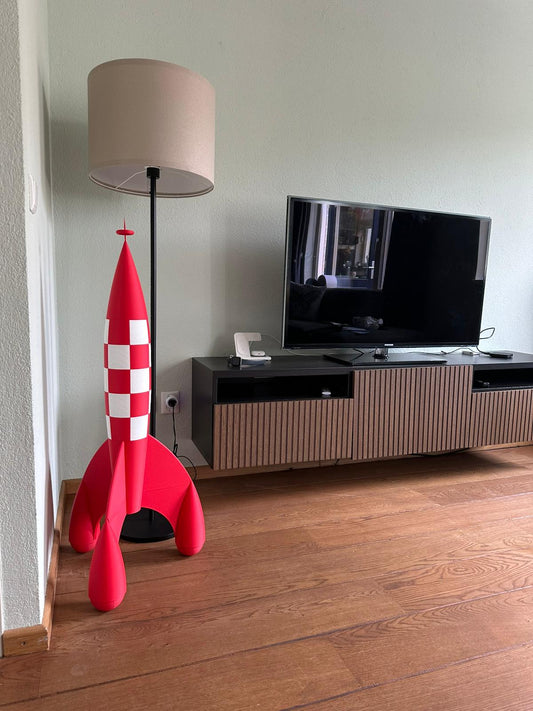 Iconische Tintin Raket (Kuifje) - Extra Groot 3D Model (102 cm)